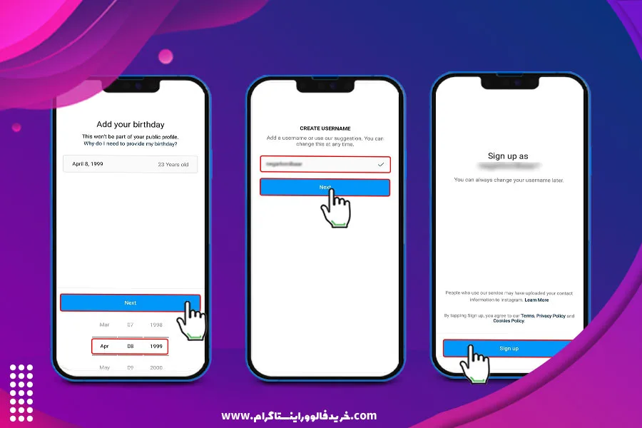 آموزش نصب و ساخت اکانت اينستا از طریق اپلیکیشن 2