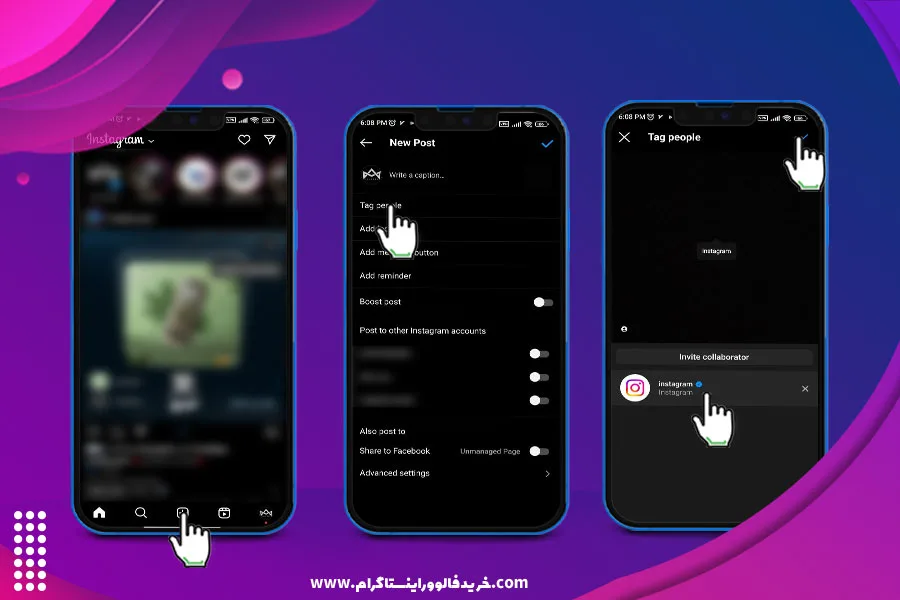 آموزش تگ در پست اینستاگرام