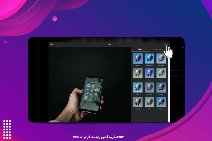 نحوه پست گذاشتن در اینستاگرام با استفاده از مرورگر کامپیوتر 4