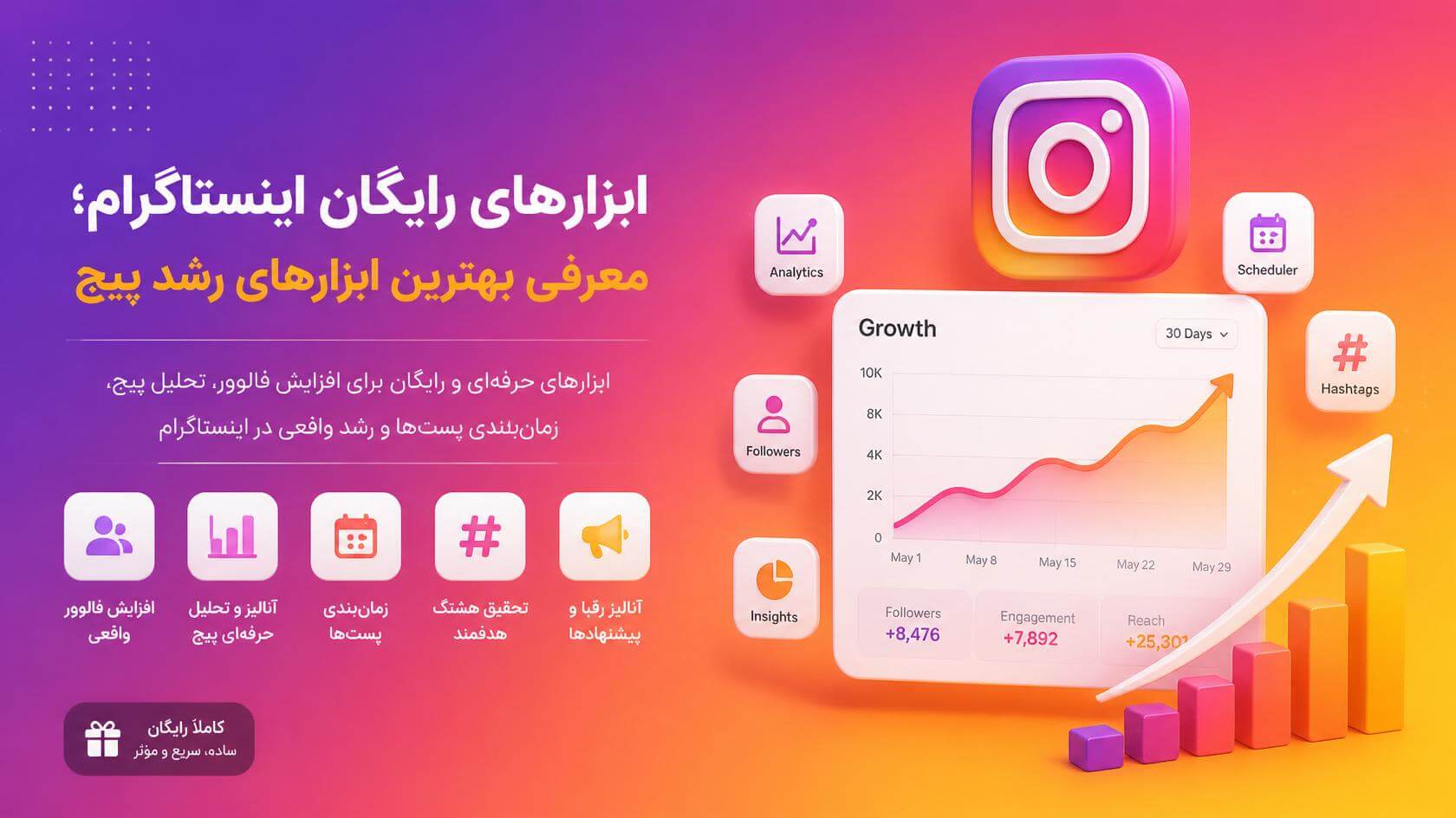 ابزارهای رایگان اینستاگرام