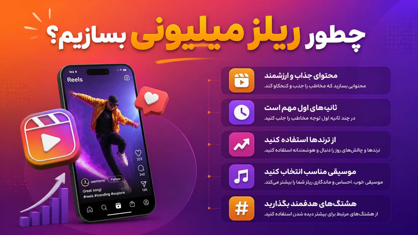 چگونه ریلز میلیونی بسازیم